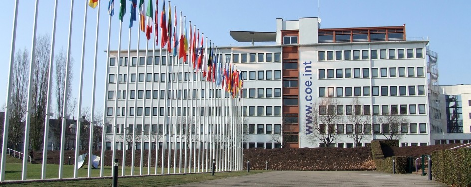 Parvis du Palais de l'Europe à Strasbourg